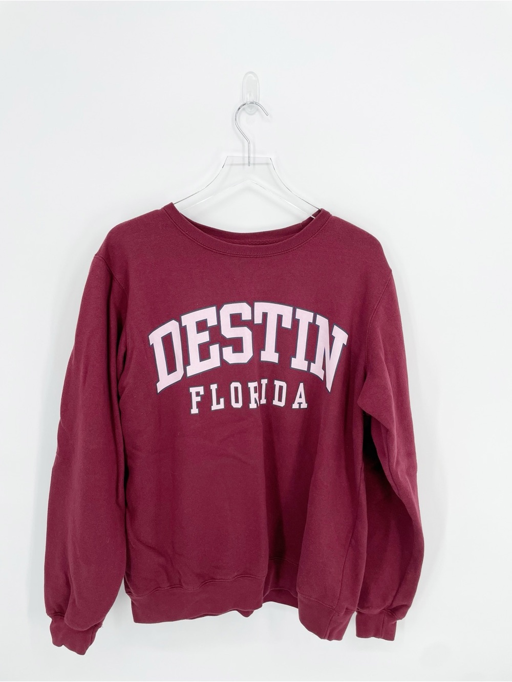 Destin Florida Graphic Oversized Logo Crewneck Sweatshirt